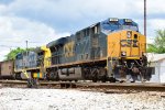 CSX 898 & 478 are sitting @ the yard with a loaded coal train